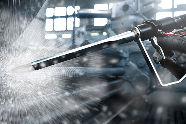 TLS-Trockeneisstrahlen